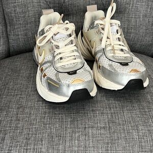Nike Metallic Silver and Gold Running Shoes